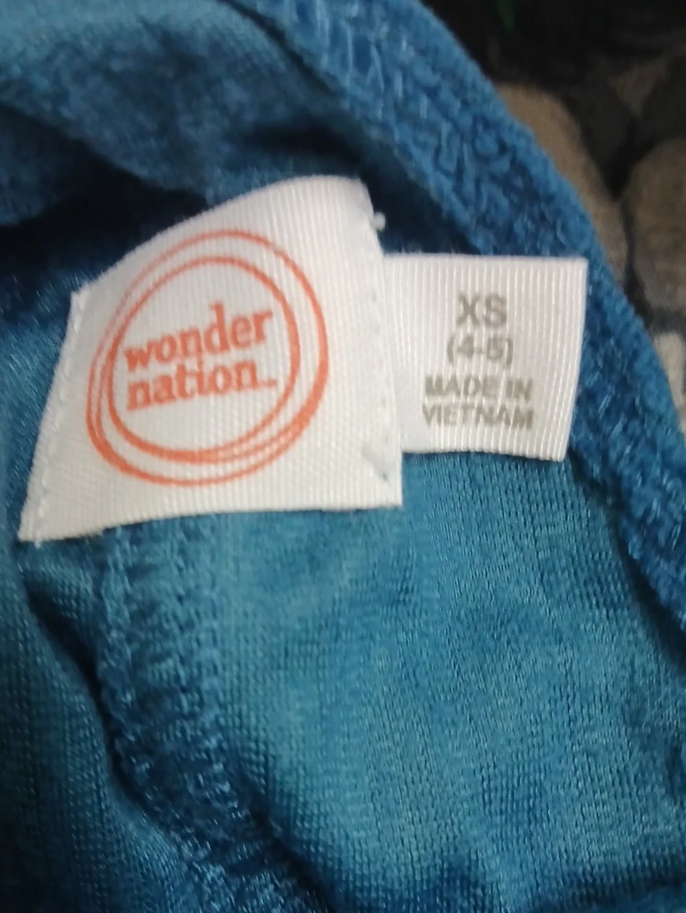 WONDER NATION Girls Overall Bibbed Style Dress Corduory Style Blue Size XS (4-5)